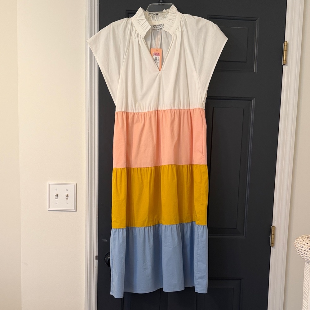 CROSBY by Mollie Burch Multicolor Tiered Dress